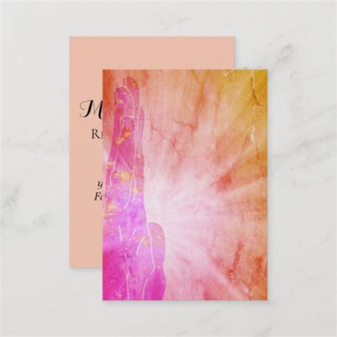 Energy Healer Ray Healing Hand Of Lightworker Business Card Zazzle