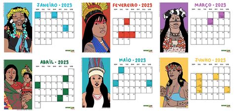 Calendário 2023 homenageia mulheres e línguas indígenas Amazônia Real