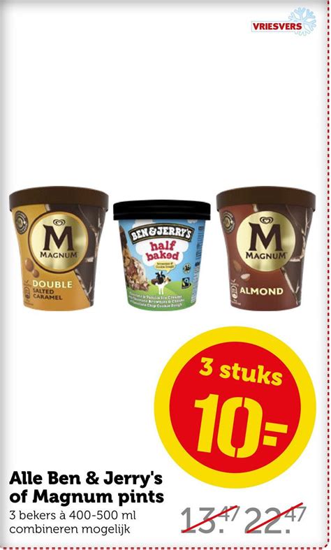 Alle Ben Jerry S Of Magnum Pints Aanbieding Bij Coop