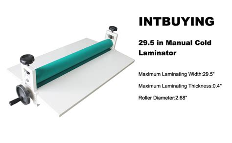 Amazon Intbuying Manual Cold Laminator Machine Vinyl Photo Film