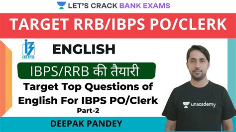 Target Top Questions Of English For Ibps Poclerk Part 2 Target