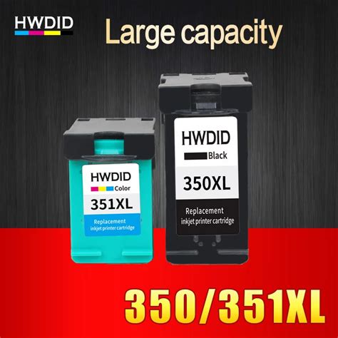 HWDID 350XL 351XL Refilled Ink Cartridge Replacement For HP 350 351 Xl