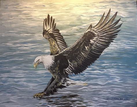 On Wings Of Eagles Painting By Cecilia Putter Fine Art America