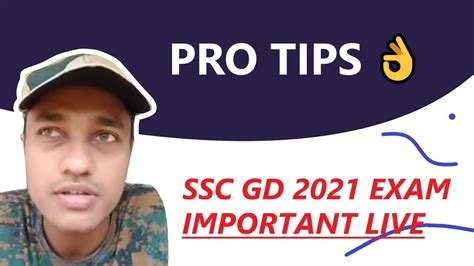 Pro Tips For Cracking SSC GD 2021 Exam Important Live YouTube