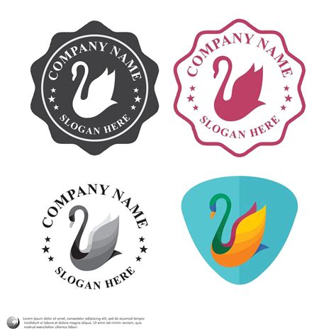 Duck logo design vector 2170212 Vector Art at Vecteezy