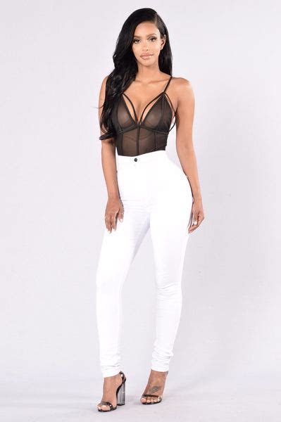 Minimalistic Bodysuit Black Fashion Nova