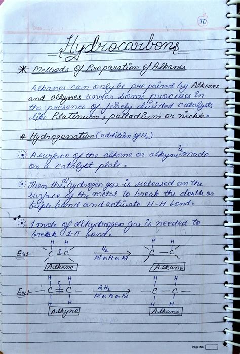 Solution Hydrocarbons Handwritten Notes Chemistry Jee Neet Topic Wise