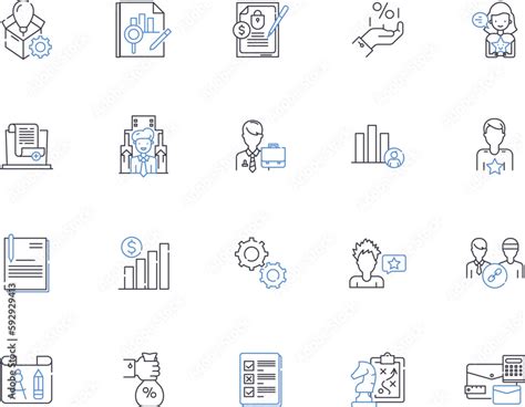 Analytics Outline Icons Collection Analysis Trends Data Insights