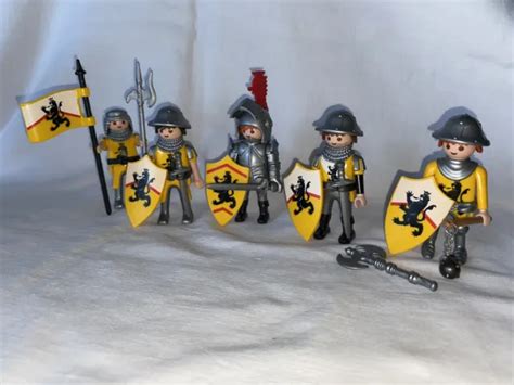 Playmobil Lot De Chevaliers Du Lion Ch Teau Roi Reine Eur