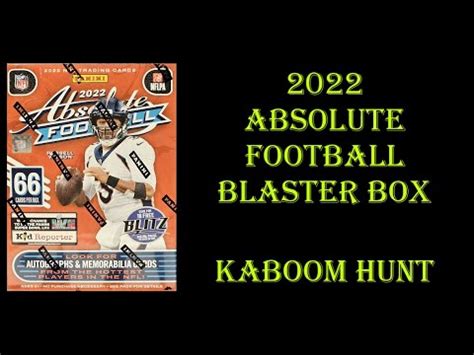 2022 ABSOLUTE FOOTBALL BLASTER BOX KABOOM HUNTING YouTube