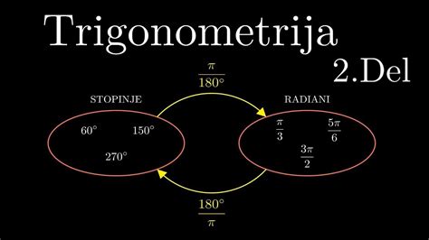 Trigonometrija Kotne Funkcije Za Srednjo Olo Del Radiani