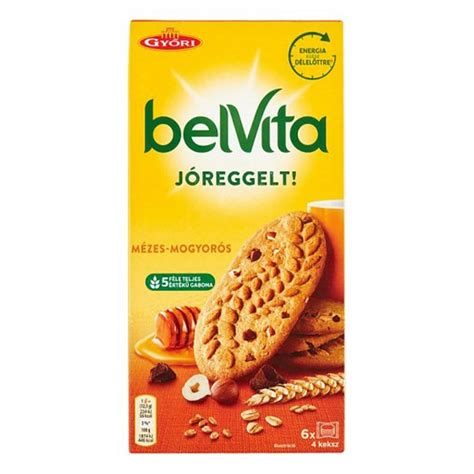 Keksz BELVITA Jó Reggelt mézes és mogyorós multipack 300g