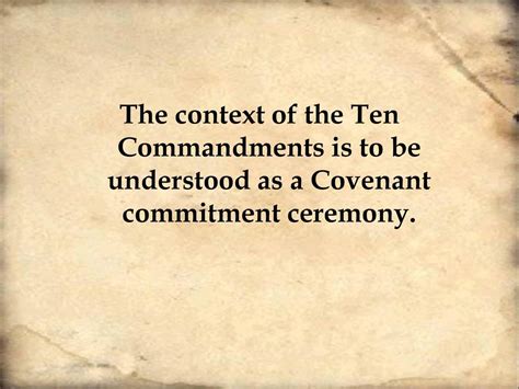 The Tender Commandments Ppt Download