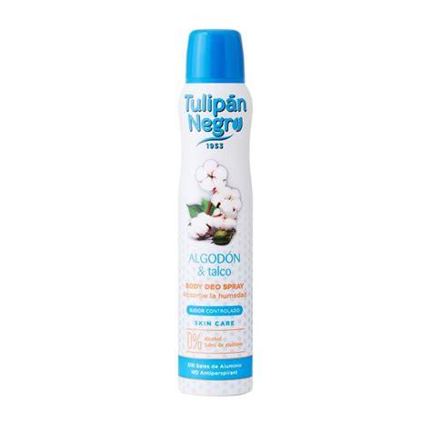 Дезодорант-спрей Tulipan Negro Body Deo Spray Хлопок и тальк, женский ...