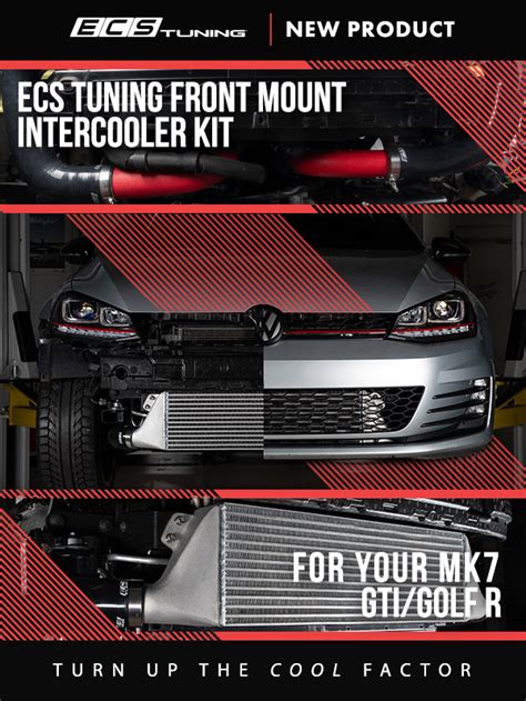 Ecs Mk7 Golf R Front Mount Intercooler