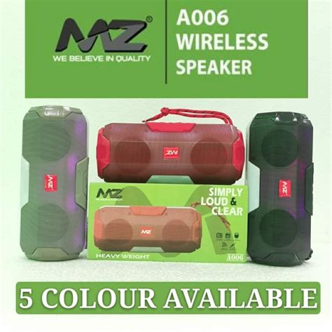 21 Multicolor Mz A006 Wireless Speaker Size Large Battery At Rs 400piece In New Delhi