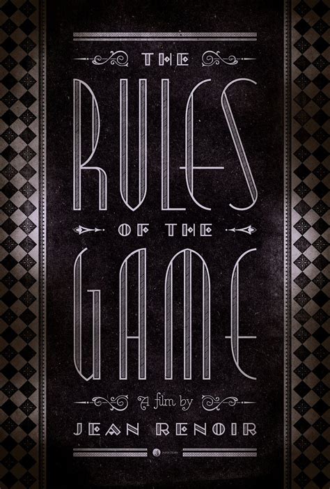 The Rules of the Game Original R2022 U.S. One Sheet Movie Poster ...