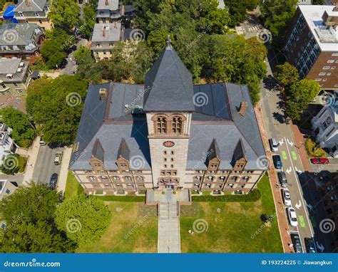 Cambridge City Hall Aerial View Massachusetts Usa Stock Image Image Of Building Landmark