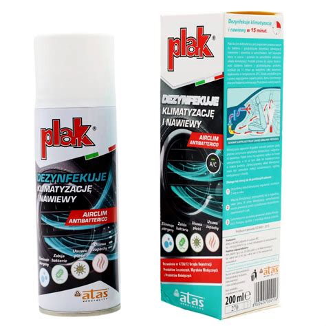 Preparat Do Czyszczenia Klimatyzacji Plak 200ml AIRCLIM 200 DEZYNF Za