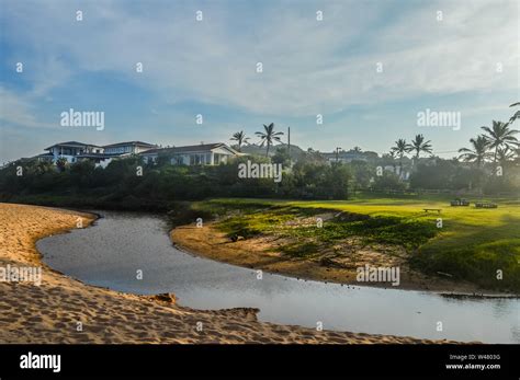 Pictureque Salt Rock Main Beach And A River Mouth Lagoon In Dolphin