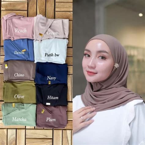 Jual Hijab Segitiga Instan Jersy Korea Segi Tiga Instan Jersy Korea