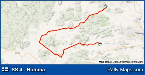 Ss Homma Stage Map Keski Uusimaa Ralli Rally Maps