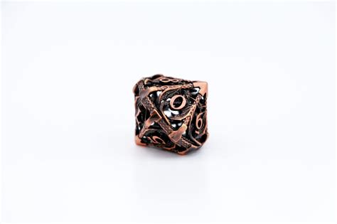 Copper Dragon Hollow Metal D10 1 Bookwyrm Games