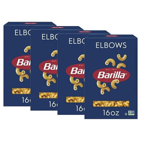 4 Pack Barilla Classic Elbows Pasta 16 Oz