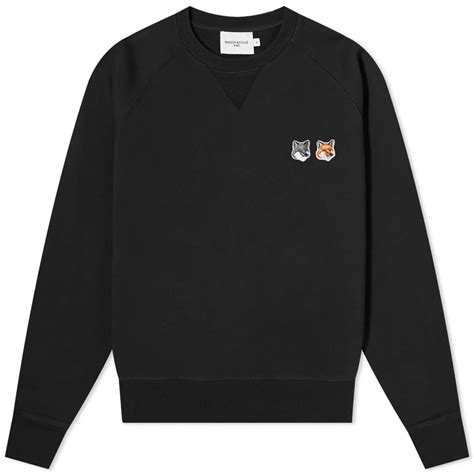 Maison Kitsuné Double Fox Head Patch Classic Sweat Anthracite END NZ