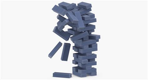 Jenga Falling Towers Games Model Turbosquid