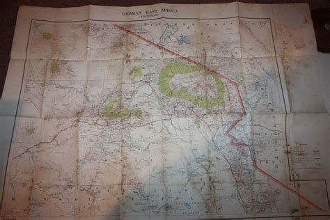 A Group Of Wwi British Military Maps Of German East Africa