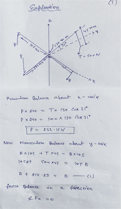 Solved A Vertical Force P On The Foot Pedal Of The Bell Crank Is