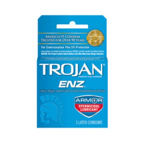 trojan condom enz  spermicidal lubricant  pack california adult