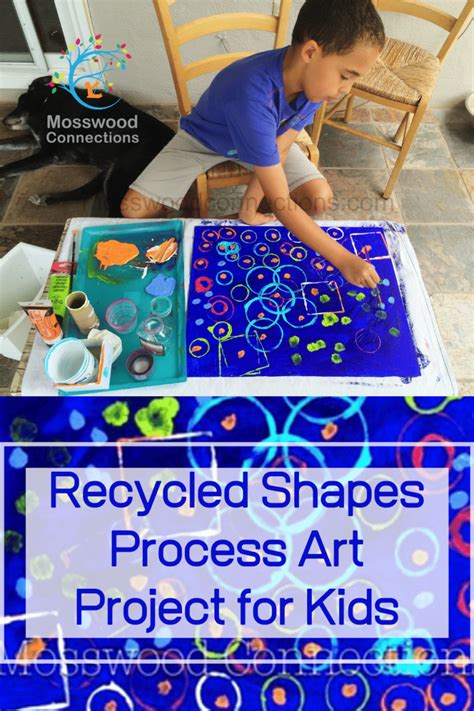 Recycled Shapes Process Art Mosswood Connections