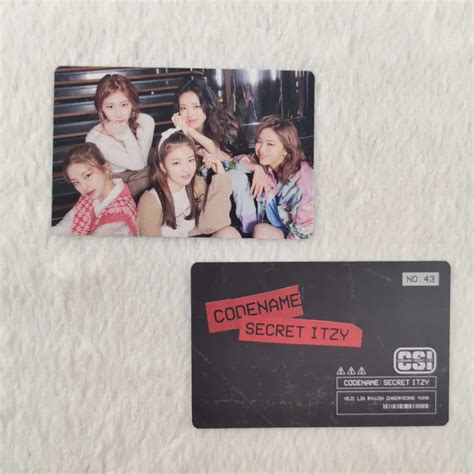 Itzy Codename Secret Itzy Csi Official Trading Card Photocard Photo