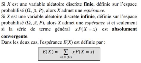 33 Variables aléatoires discrètes espérance et variance Cartes