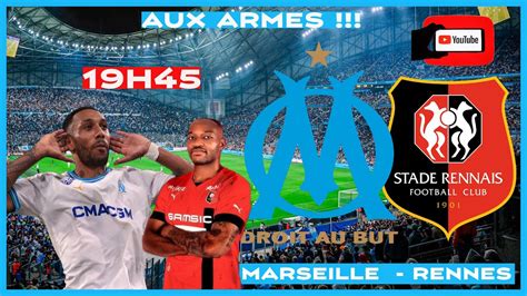 LIGUE 1 OLYMPIQUE DE MARSEILLE RENNES LIVE AUBAMEYANG VS