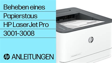 Papierstau Beheben Hp Laserjet Pro Und E E Drucker