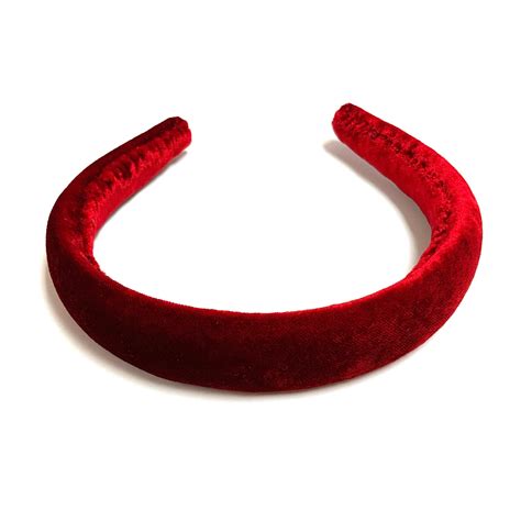 Red Silk Velvet Headband