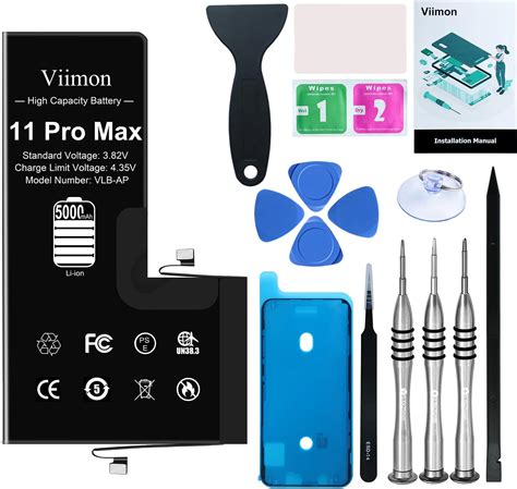 Viimon High Capacity Battery Replacement Kits Compatible With IPhone 11