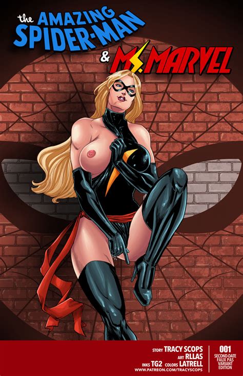 SPIDER MAN MS MARVEL Comic Cover By Tracyscops Hentai Foundry