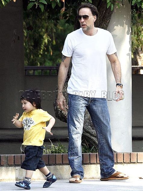 Nicolas Cage Hangin Around With Son Kal El