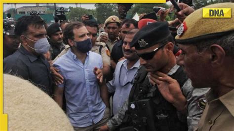 Rahul Gandhi Detained During Congress Protest Against Sonias Ed