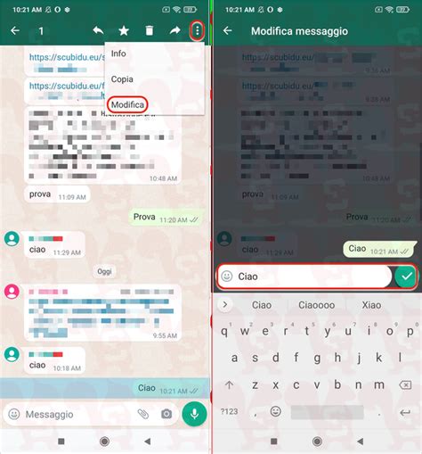 Come Modificare Messaggio WhatsApp Scubidu Eu