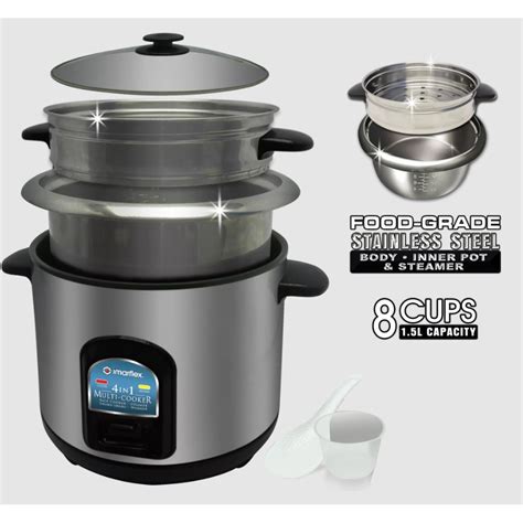 Imarflex Rice Cooker L In Multi Cooker Cups Stainless Steel