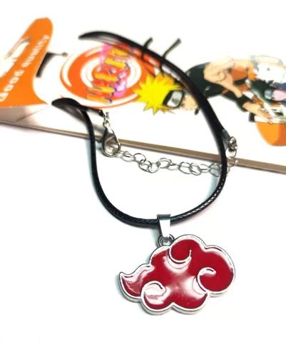 Collar Naruto Con Dije Nube Roja De Akatsuki Mercadolibre