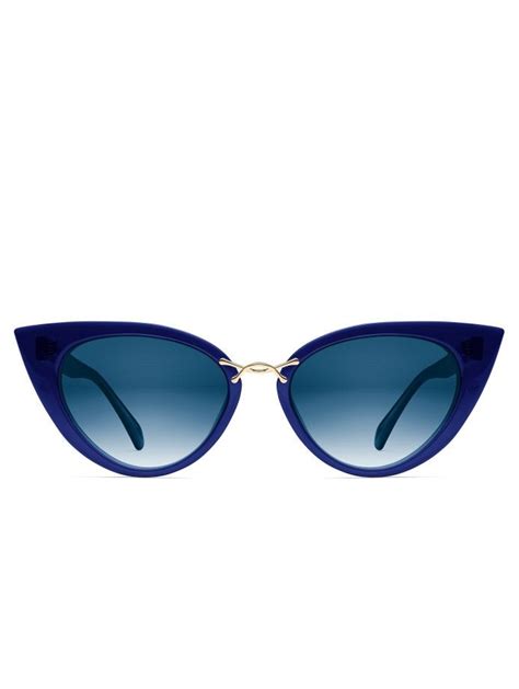 Oscar De La Renta X Morgenthal Frederics Oversized Twist Sunglasses