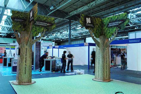 X Board Trees At A Uk Trade Show Booth Design Exhibition Booth Summer Design