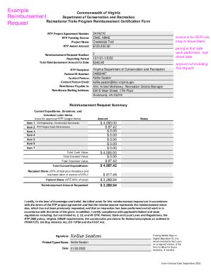 Fillable Online Dcr Virginia Govrecreational Planningexample