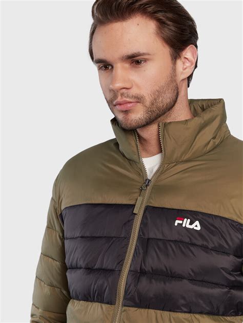 Fila Kurtka Puchowa Berglern FAM0351 Zielony Regular Fit Modivo Pl